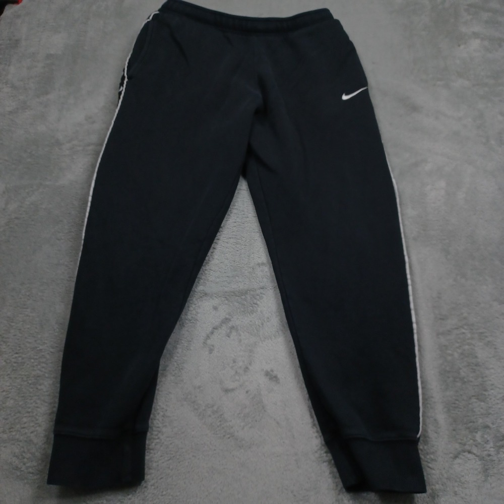 Nike Joggers Mens Medium Black Fleece Drawstring Casual Pockets Modern Dri Fit